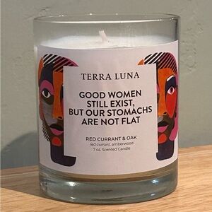 Red Current Amberwood And Oak Scented Candle Made By Terra Luna